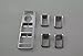10-15 for Mercedes Benz E-Class W212 E200 E250 E300 E350 Window Switch Regulator Button Frame Trim ABS
