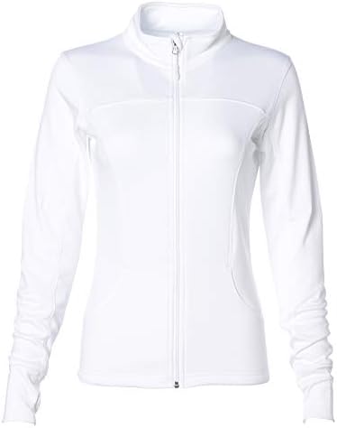 Global Blank Women’s Slim Fit Lightweight Full Zip Up Yoga Workout Jacket