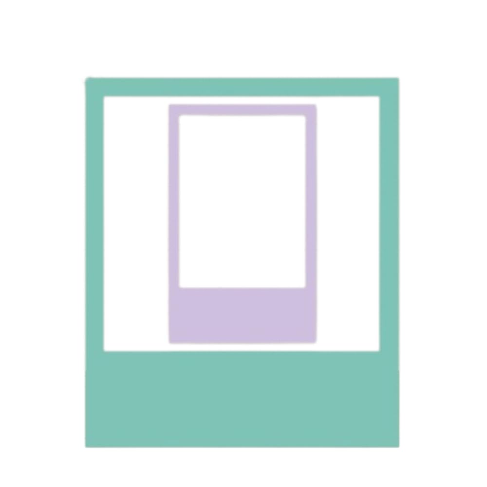 Craftelier - Set of Essential Dies for Scrapbooking Creations and other Crafts | Polaroid Frame Shape - Approximate Size of Dies between 5.8 x 9.5 cm and 12.5 x 14.5 cm