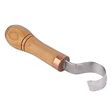 Wood Carving Hook Knife. Spoon Carving Tool for Spoons, Bowls, kuksa and Cups carvings - Right Handed - Basic Crooked Knife for Professional Spoon Carvers and Beginners - by STAMESKY. (Right Handed)