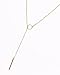 Zealmer 1Pc Women Metal Ring Stick Pendant Charming Chain Simple Necklace Gold Color