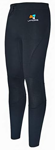 LayaTone Wetsuit Pants Men Women 2mm/3mm Neoprene Trousers Surfing Scuba Diving Kayaking Leggings Pants Trousers Fitness Running Sauna Weight Trousers Adults