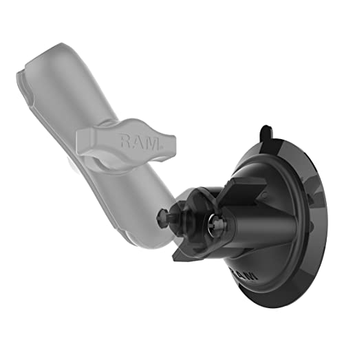 RAM Mounts Twist-Lock Suction Cup Base RAP-224-1U Compatible with RAM B Size 1