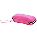GU Angqi Elegant Portable Zipper Eye Glasses Sunglasses Hard Case Protector Box Pink