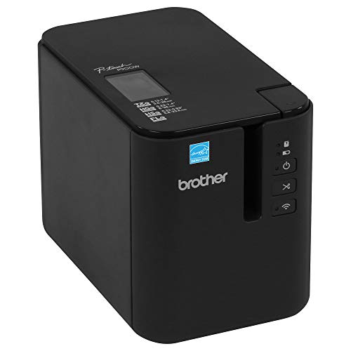 Brother P-Touch PT-P950NW Industrial Network Laminate Label Printer, Up to 36 mm Labels, Standard USB 2.0 and Serial, Ethernet, Built-in Wi-Fi®, Optional Bluetooth®,Black