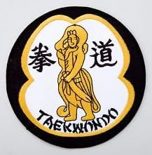 TotalCombat Tae Kwon Do Gold Figure Embroidered Badge