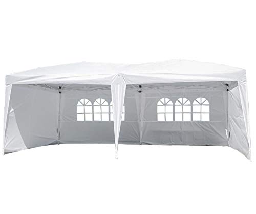 Party Tent Pop Up Canopy, 10x20 Canopy Sun EZ Up Canopy Tent Instant Folding Canopy W/Carrying Bag Waterproof