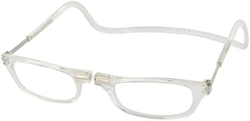 CliC Adjustable Front Connect Reader, 1.50 Strength, Clear Frame