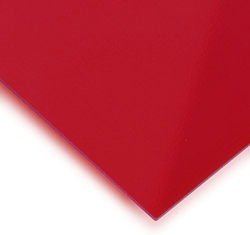 Metacrilato rojo transparente - DINA3 x 3 mm