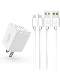 Cargador de pared, Canyso Dual Port USB Cargador de Pared Universal Adaptador de Alimentación para iPhone iPad, Samsung Galaxy, LG, HTC, Moto, Kindle, MP3, Altavoz Bluetooth Auricular y más