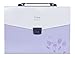 Shuter Accordion Expanding File Folder,13-Pockets,A4 Size,Handle and Tabs,Buckle Closure (Purple)