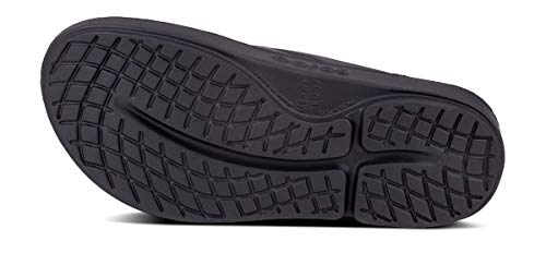 OOFOS Unisex Black Thong Flip Flop - Image 8