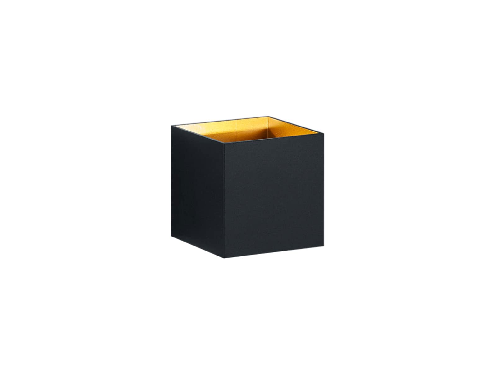 Trio Leuchten Louis 223310132 LED Wall Light Metal Black Matt/Gold-Coloured Interior 4.3 Watt LED
