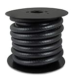 HBD Thermoid NBR/PVC SAE30R7 Premium Fuel Line Hose, 5/16" x 25' Length, 0.3125" ID, Black