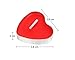 wonsain Heart Shaped Smokeless Tealight Candles, 50 Pack Unscented Tea Lights Romantic Love Candles Bulk for Home Decor, Wedding, Birthday, Party, Halloween, Christmas, Festival (Red)