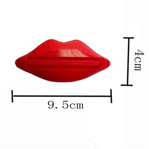 DishyKooker 2Pcs Sexy Lip Bathroom Toothpaste Cream Squeezer Tube Dispenser Home Tube Rolling Holder Squeezer Toothpaste Cream Squeezer Show