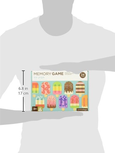 Petit Collage Memory Game, Ice Pops (24 Chunky Cards to Match)