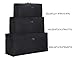 MIER Heavy Duty Nylon Cargo Duffel Bag Extra Large Travel Duffle,Foldable,Black,140L