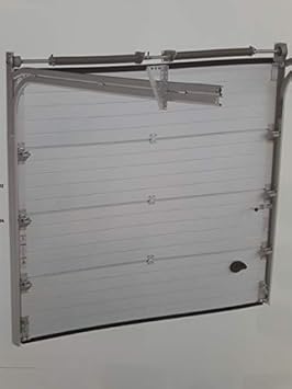 KIT PUERTA GARAJE SECCIONAL ACANALADA BLANCA MEDIDAS 2400mm ANCHO X