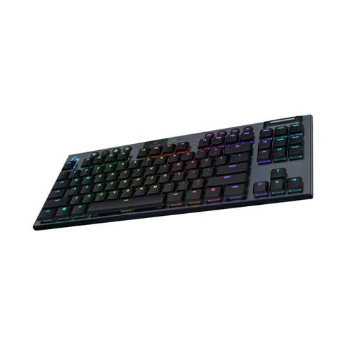 Logitech G915 TKL Tenkeyless Lightspeed Wireless RGB Mechanical Gaming Keyboard, Low Profile Switch Options, Lightsync RGB, Advanced Wireless and Bluetooth Support - Tactile