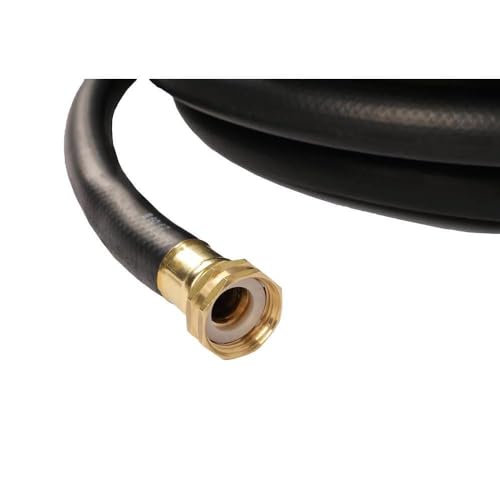 Continental Premium Garden Black Heavy Duty Cold Water Garden Hose, 5/8in Inside Diameter x 100ft Length, Male x Female Garden Hose Thread…