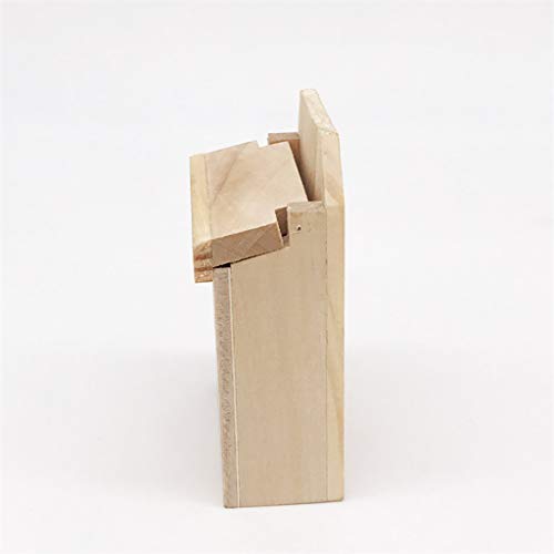 image for Kasien Dollhouse Accessory Mini Postbox, Miniature Wooden Outside Lett