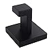 Angle Simple Towel Hook Matte Black, SUS 304 Stainless Steel Coat Robe Hook, Bathroom Hand Towel Hanger for Wall