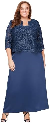 alex evenings women's cold shoulder popover dress Women's Alex Evenings Long Chiffon Cold-Shoulder Popover Dress