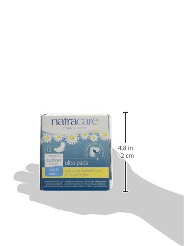 Natracare Organic Cotton Cover Ultra Pads - Super 12 Ct