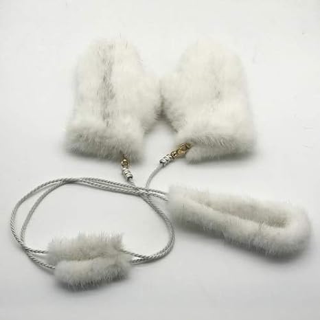 Amazon Com New Luxury Lovely Kids Real Mink Fur Gloves Fashion Winter Children Mink Fur Glove Thick Warm Knitted Fur Mittens Color Color 6 Gloves Size One Size Garden Outdoor