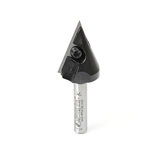 Amana Tool - Insert V-Groove 45° 1/4 Shank (RC-1145), Industrial Grade