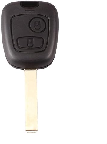 Keyfobworld For Peugeot 106 206 306 405 2 Button Remote Key Shell Case Fob + Blank Blade
