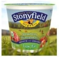 Stonyfield Farm Organic Raspberry Yogurt, 6 Ounce -- 12 per case.