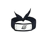 Yulia Leaf Village Logo Metal Plated Headband/Forehead Protector Cosplay Accessories for Naruto Fans - Black