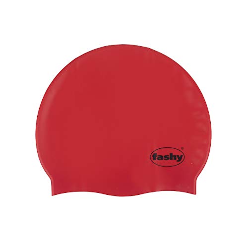 Fashy Bonnet de Bain en Silicone Rouge Rouge Taille Unique
