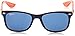 Ray-Ban RJ9052S New Wayfarer Square Sunglasses, Blue On Orange/Blue, 48 mm