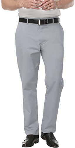 Boisouey Men's Premium No-Iron Expandable-Waist Plain-Front Pant - //medicalbooks.filipinodoctors.org