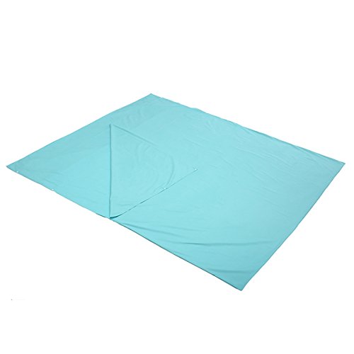Twice Asleep Suitcase - 180 210cm Double Sleeping Bag Portable Liner Polyester Pongee Folding Travel Mat - Replicate Two-Base Hit Threefold Quiescence Pocket Treble Slumbering - 1PCs