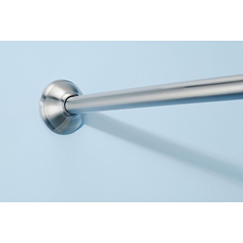 iDesign 78970RB21 Curved Metal Shower Curtain Rod, Adjustable