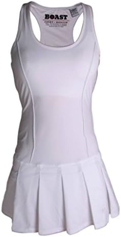 Pleated Tennis Dress - Stretch Nylon, Sleeveless medium