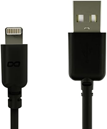 KwikBoost Apple MFi Certified Lightning to USB Charge & Sync Cable for iPhone 7/6s/6/5s/5c/5/Plus/iPad Mini/Air/Pro, 20 Inches (0.5 Meters) – Black