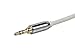 Monoprice Audio Cable - 6 Feet - White | Stereo Male to RCA Stereo Male Gold Plated Cable for Mobile