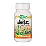 Natures Way AloeLax, 340 milligrams, 100 Vegatarian Capsules. Pack of 4 Bottles
