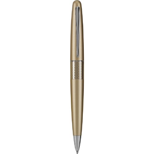Pilot Metropolitan Collection Ball Point Pen, Gold Barrel, Zig-Zag Design, Medium Point, Black Ink (91303)