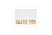 100 Letterpress Thank You Cards and Self Seal Envelopes. Perfect for Graduation, Business, Weddings - Opie’s Paper Company (Gold)