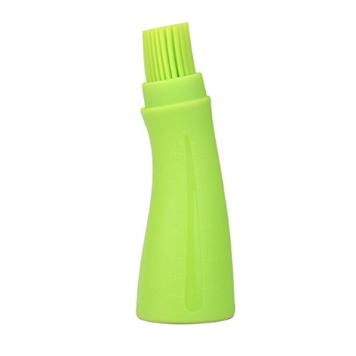 Oil Brush With Bottle,Two Years,1pc High Temperature Silicone Resistant Oil Bottle Brush Kitchen BBQ Tool (Green) Patio, Lawn & Garden, Grills & Outdoor Cooking, Outdoor Cooking Tools & Accessories, Grilling & Barbecue Utensils, Basting Brushes