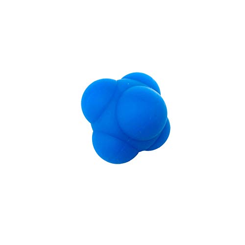 NiceButy Reaction Ball Hexagon Field Training Ball High Bounce Reaction Ball Agility Trainer for Baseball and Diamond Sports Blue - Thumbnail 5