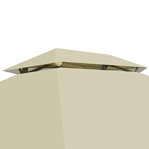 AyaMastro Outdoor 86.6" L Cream White Sun Shade Gazebo Swing Chair Canopy Patio Bed Bench w/Curtain & Pillow with Ebook - Thumbnail 4