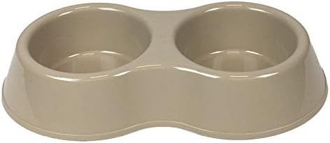 World Pet Double Pet Bowl, Gray