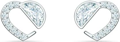 【Amazon.co.jp 限定】Swarovski スワロフスキーHear Heart クリスタル スタッズピアス